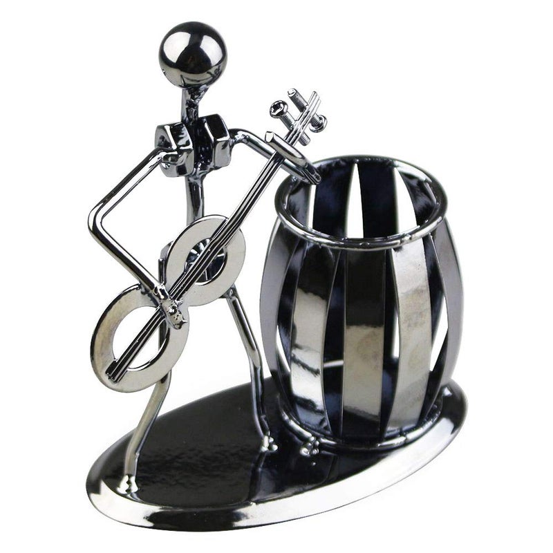 Owlgift Metal Pencil Holder, Office Supply Pen Organizer Desktop Decoration Stand Container (Cello) - Image 2